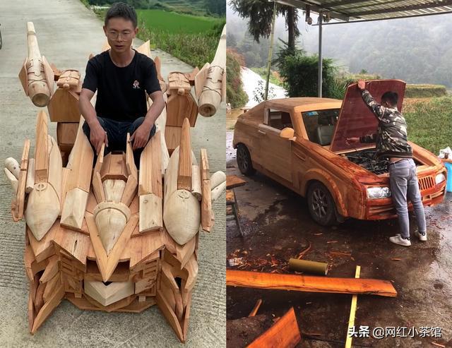 bob游戏官方网站乡村小伙用木头“做汽车、造飞机”被网友誉为“今世鲁班”(图3)